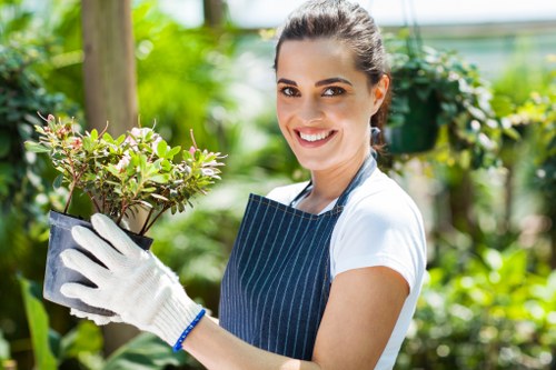 Mulching techniques in a Chislehurst garden